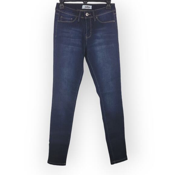 California Vintage Dark Wash Mid Rise Skinny Jeans 5 26in Classic Denim Western - Picture 2 of 9
